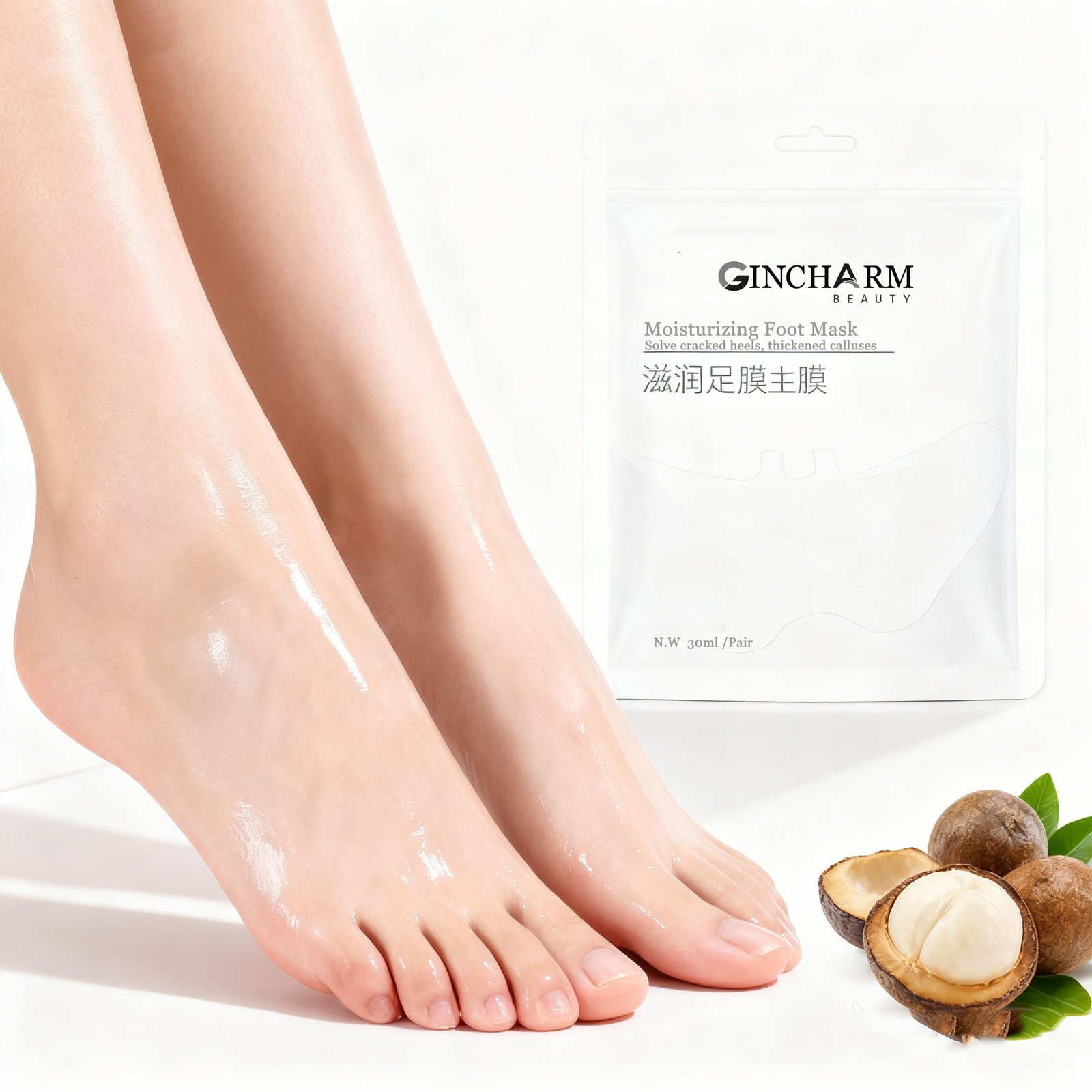 Moisturizing Foot Mask For Cracked Heels & Odor - Image 5