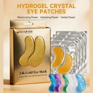 Custom 24K Gold Crystal Eye Mask